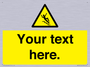 Custom Slippery Stairs Sign